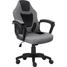 Кресло игровое детское GT Racer X-1414 Fabric Gray/Black Suede Kids: undefined undefined