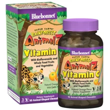 Bluebonnet Nutrition Vitamin C, Rainforest Animalz, Natural Orange Flavor, 90 Animal-Shaped Chewables (BLB0192): Тип Витамин C