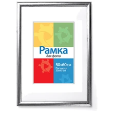 Chako Рамка-пластик 500x600 мм DS-103 Silver: Тип Фоторамка