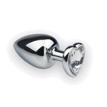 Анальная пробка, Silver Heart Diamond, L: Для кого Унисекс