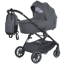 Коляска детская 2 в 1 El Camino Genesis Asphalt Gray (ME 1126 Asphalt Gray): Тип коляски Универсальная коляска (2-в-1)