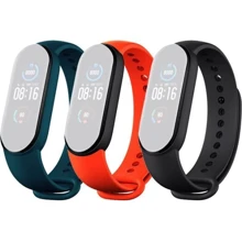 Набор ремешков Xiaomi Original Strap Black/Orange/Teal 3шт (BHR4639GL) for Xiaomi Mi Smart Band 5/6: Тип Ремешок