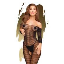 Бодистокинг с рукавами Penthouse DREAMY DIVA (черный, S-L): Для кого Для женщин