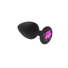 Анальная пробка CRYSTAL Black Silicone Amethyst, L: Для кого Унисекс