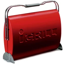 Портативный угольный гриль I-GRILL O-GRILL красный: Размер 45.2х36х12 см