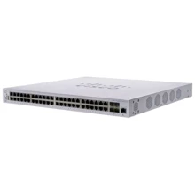 Сетевой коммутатор Cisco CBS350-48P-4X: Порты только Gigabit Ethernet (10/100/1000)