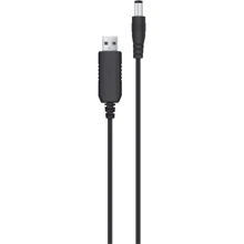 Кабель ACCLAB кабель питания для роутера USB Cable to DC 5.5х2.1 мм 12V 1A Black: Тип USB Cable - DC