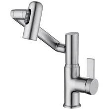 Смеситель для раковины Lefton Single-Hole Rotatable Faucet with Temperature Display-BF2204 Brushed Nickel: Назначение Для раковины