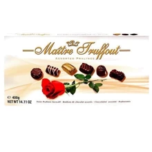 Цукерки Maitre Truffout Assorted Pralines 400 г (DL15660_9002859062131): Вага, г 400
