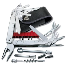 Мультитул Victorinox Swisstool X Plus Ratchet 115мм/38 функций /черный нейлоновый чехол (3.0339.N): Тип мультитул (многофункциональный инструмент)
