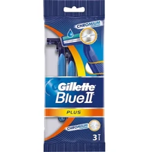 Gillette Blue II Plus Станки для бритья одноразовый 3 шт.: Вид Бритвенные станки