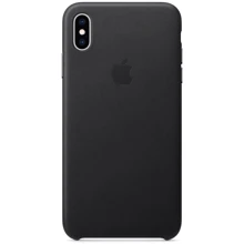 Чехол для iPhone Apple Leather Case Black (MRWT2) for iPhone Xs Max: Цвет черный