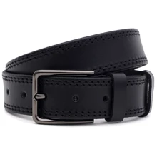 Чоловічий ремінь Borsa Leather чорний (125v1fx71-black): Стать Мужской