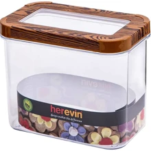 Емкость для хранения HEREVIN WOOD Transparent Lid 1.2 л (161212-003): Тип Контейнер с крышкой
