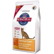 Корм для кошек Hill's Science Plan Feline Adult Optimal Care with Chicken 0.4 кг: Тип Сухой корм