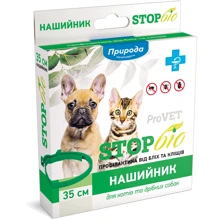 Ошейник антиблошиный Природа СТОП БИО ProVET для кошек и мелких собак 35см (4820150201180): Тип Ошейники