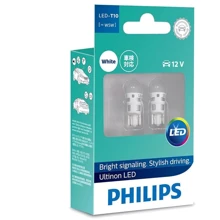 LED лампа Philips Ultinon T10(W5W) 12V 6000K 11961ULWX2 (2 шт.): Головной свет Повороты, Габариты