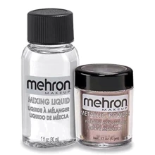 Mehron Metallic Powder Lavender with Mixing Liquid Металлическая пудра-порошок (5 g) + жидкость для смешивания (30 g) Лавандовый: undefined undefined