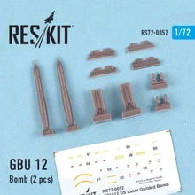Набор вооружений RESKIT Американская авиационная бомба GBU 12, 2 шт. RS72-0052: Производитель RESKIT