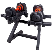 Гантель InSPORTline DuraBell 6.5-24.5 кг с подставкой (25786+25848): Вес гантели, кг 24.5