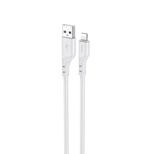 Кабель Hoco USB Cable to Lightning X97 Crystal 2.4A 1m Light Gray: Тип USB Cable - Lightning