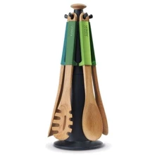 Кухонний набір Набір дерев'яних лопаток на підставці Joseph Joseph Elevate Wood Carousel Різнобарвний (10060): undefined undefined