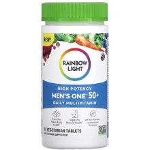 Rainbow Light Men's One 50+ Daily Multivitamin, High Potency Мультивитамины для мужчин 50 + 90 таблеток: Форма выпуска Таблетки