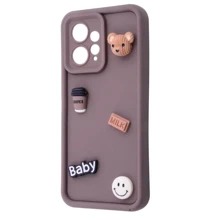 Чехол для телефонов Mobile Case Pretty Things Brown/Bear for Xiaomi Redmi Note 12 4G: Совместимость Xiaomi Redmi Note 12 4G