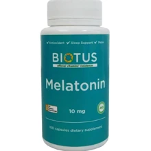 Biotus Melatonin 10 mg Мелатонин 100 Капсул: Форма выпуска Капсулы