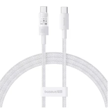 Кабель Baseus Cable USB-C to USB-C Gem Fast-Charging Data 100W 1m White (P10373000211-00): Тип USB-C - USB-C