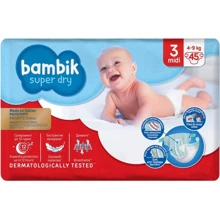 Подгузники детские одноразовые Bambik Jumbo (3) MIDI (4-9 кг), 45 шт: Тип Подгузники