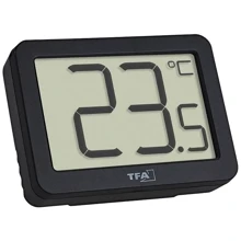 Термометр кімнатний цифровий TFA чорний 55х40х15 мм (30106501): undefined undefined
