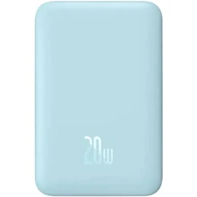 Внешний аккумулятор Baseus Power Bank 10000mAh Mini Magnetic Wireless 20W Blue (PPCX110103): Количество USB 1