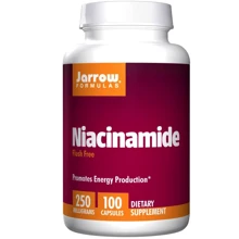 Jarrow Formulas Niacinamide 250 mg 100 Caps Ниацинамид: Тип Витамин B