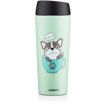 Термокружка Ardesto Coffee time Frenchie 450 мл зеленая (AR2645DG): Объем, л 0.45