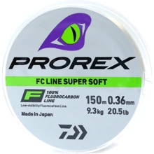 Флюорокарбон Daiwa Prorex FC Line Super Soft 0.36mm 9.3kg 150m (12995-136): Тип Леска