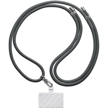 Ремешок для смартфона ArmorStandart Rope Titanium Grey with Clear holder (ARM76099): Цвет серый