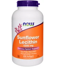 Now Foods Sunflower Lecithin 1200 mg 200 caps: Тип лецитин