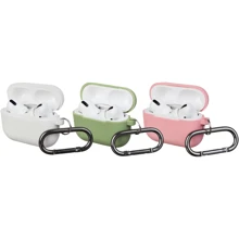 Чехол для наушников ArmorStandart Silicon with hook 3in (Matcha Green, Pink, White) for Apple AirPods Pro: Тип Чехол