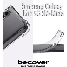 Чехол для телефонов BeCover TPU Case Anti-Shock Clear for Samsung M146 Galaxy M14 5G (709086): Совместимость Samsung M146 Galaxy M14 5G