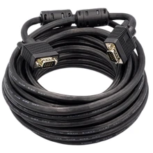 Кабель і перехідник PowerPlant VGA-VGA, 10м, Double ferrites (CA911042): Тип кабель