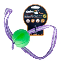 М'яч для собак AnimAll Fun тренувальний із шлейкою 6 см зелений: Виробник AnimAll