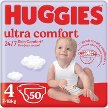 Подгузники Huggies Ultra Comfort 4 (7-18 кг) Jumbo для мальчиков 50 шт (5029053567587): Тип Подгузники
