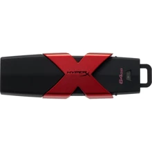 USB-флешка Kingston 64GB HX Savage USB 3.1 Black/Red (HXS3/64GB): Стандарт USB USB 3.1