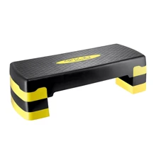 Степ платформа и балансировочная платформа 4FIZJO 3-ступенчатая Black/Yellow (4FJ0149): Вид Степ-платформа