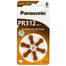 Panasonic PR312 / PR41 bat(1.4B) Zinc Air 6шт (PR-312/6LB): undefined undefined
