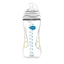 Пляшка Nuvita для годування Mimic 330мл. 4м + Антіколіковая, біла (NV6050White): Матеріал пластик