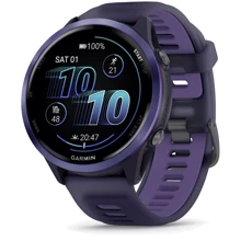 Смарт-часы Garmin Forerunner 570 47mm Indigo Aluminium with Translucent Imperial Purple/Indigo Band (010-02971-02): Дисплей 1.4" AMOLED (454 x 454) / Corning Gorilla Glass 3