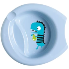 Тарілка дитяча Chicco Easy Feeding Plate 6 міс+ блакитний (16001.20): Матеріал пластик