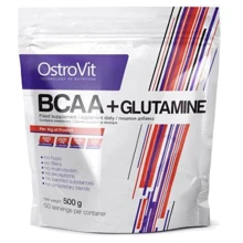 Аминокислота для спорта OstroVit Anticat BCAA + L-Glutamine 500 g /50 servings/ Pure: Вкус Без вкуса